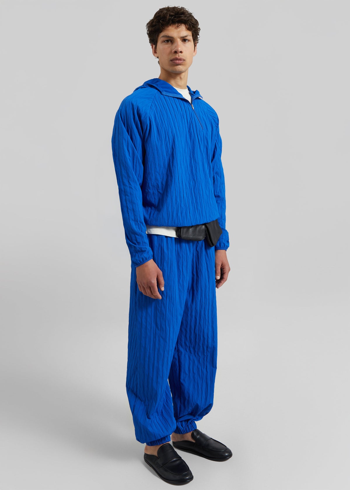 Dario Textured Hoodie - Cobalt β view 6 of 7