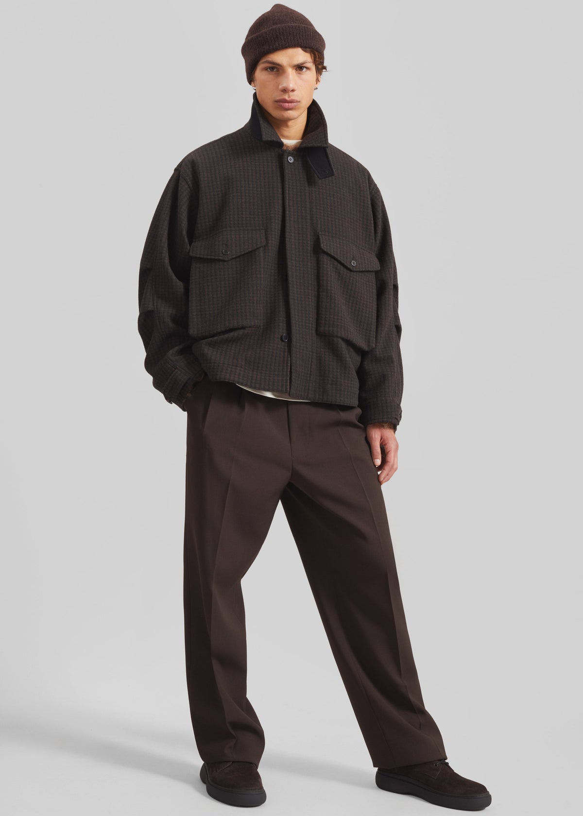 Dashiell Boxy Jacket - Black/Brown β view 3 of 9