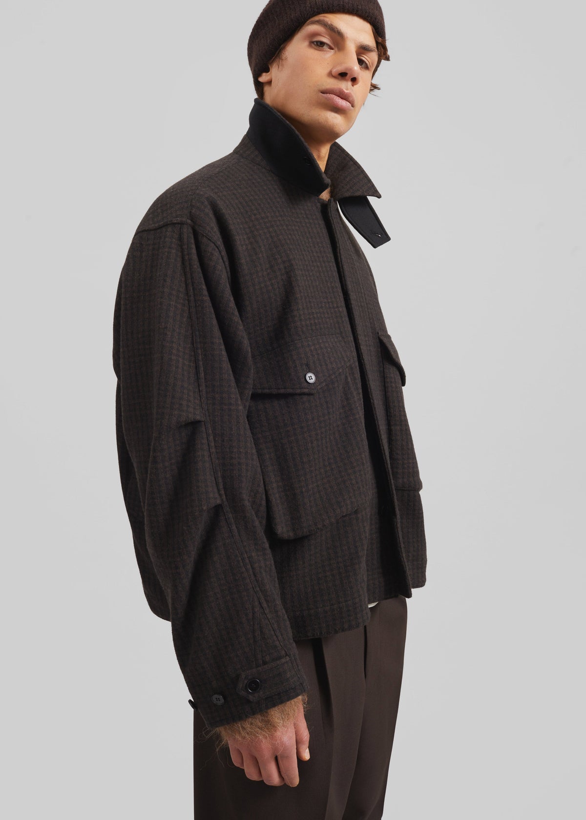 Dashiell Boxy Jacket - Black/Brown β view 1 of 9