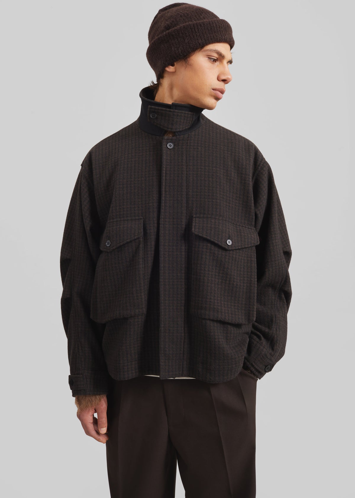 Dashiell Boxy Jacket - Black/Brown β view 4 of 9