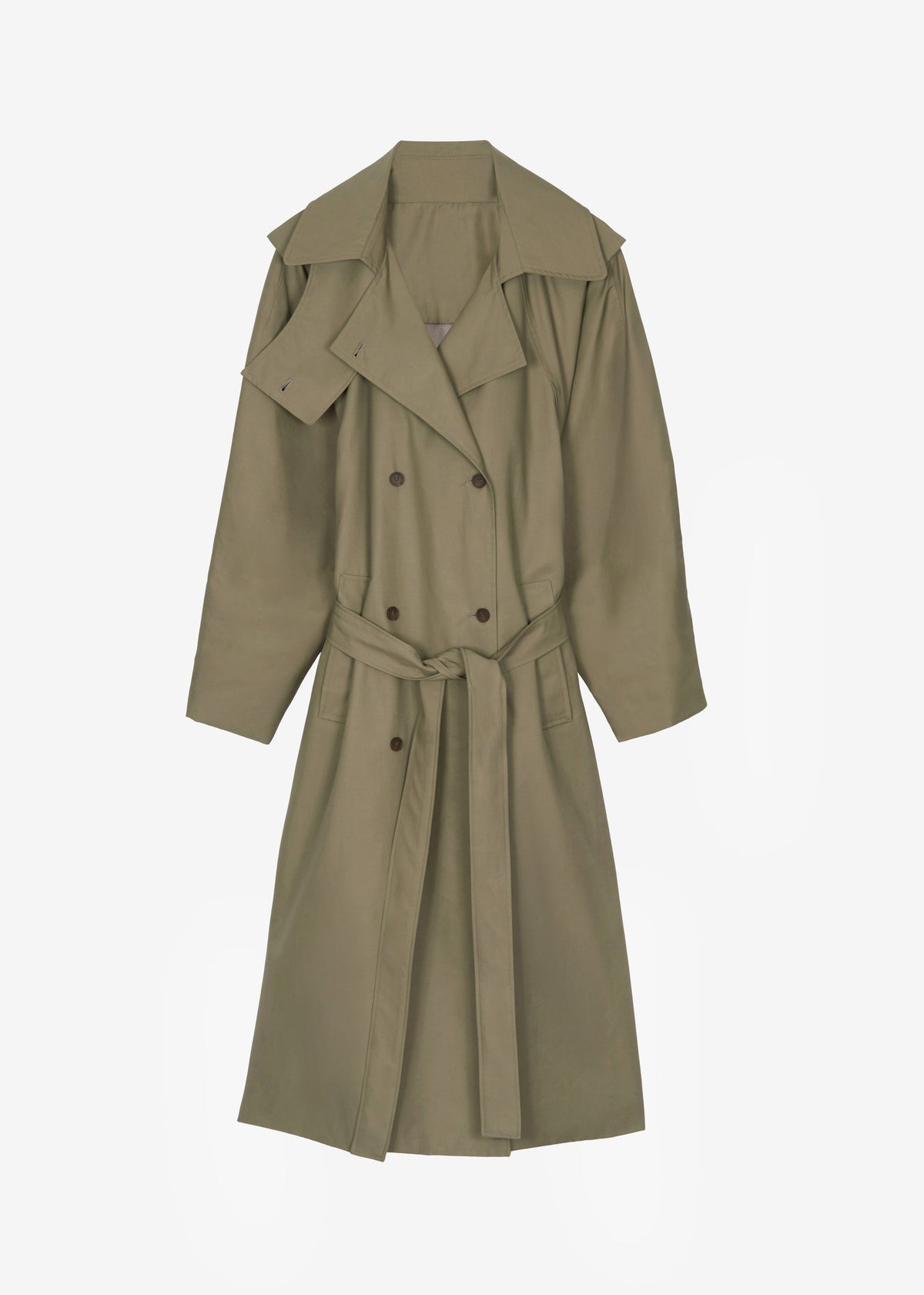 Davos Trench Coat - Pale Olive β view 8 of 8