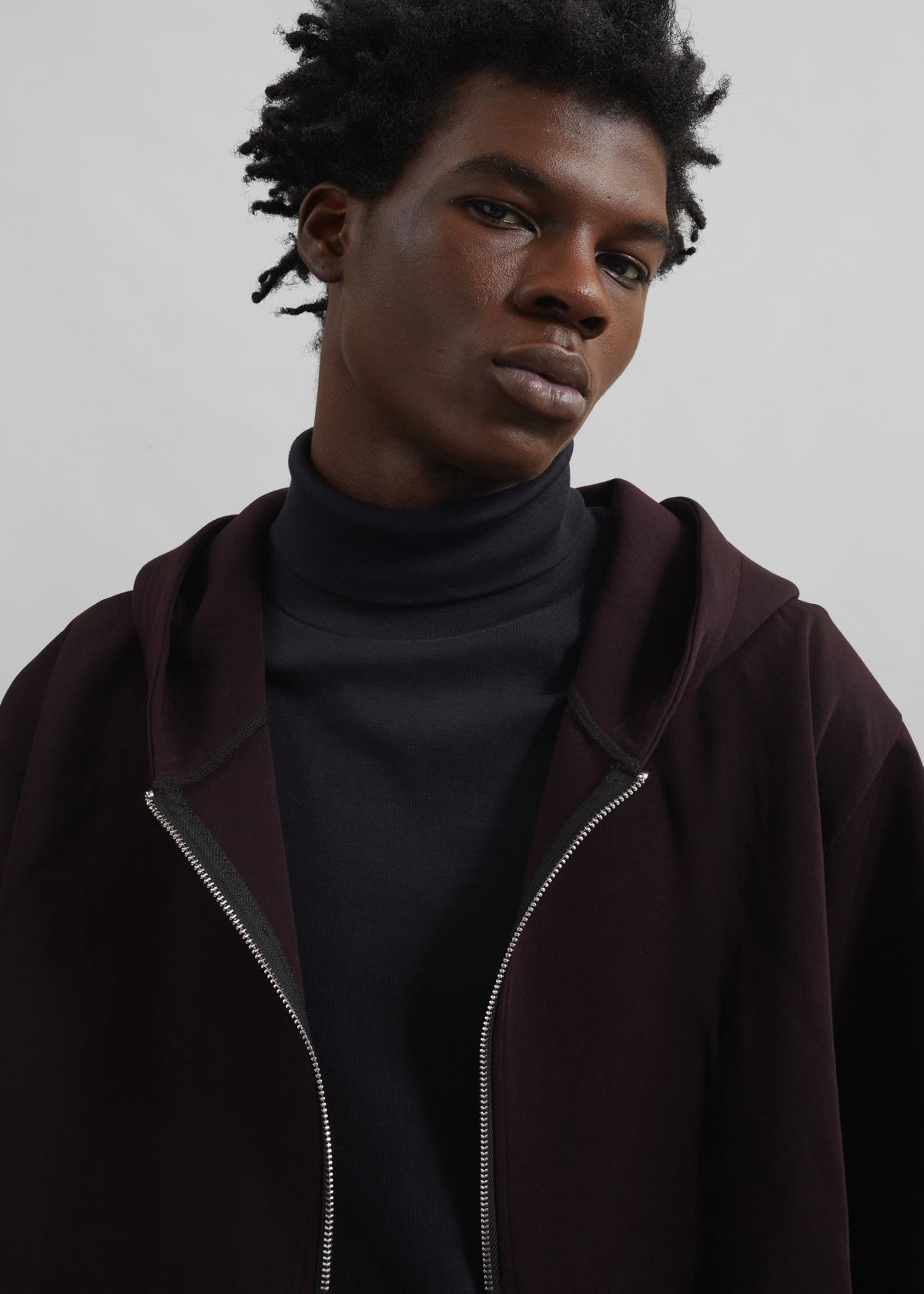 Decker Zip-Up Hoodie - Dark Plum β view 4 of 6