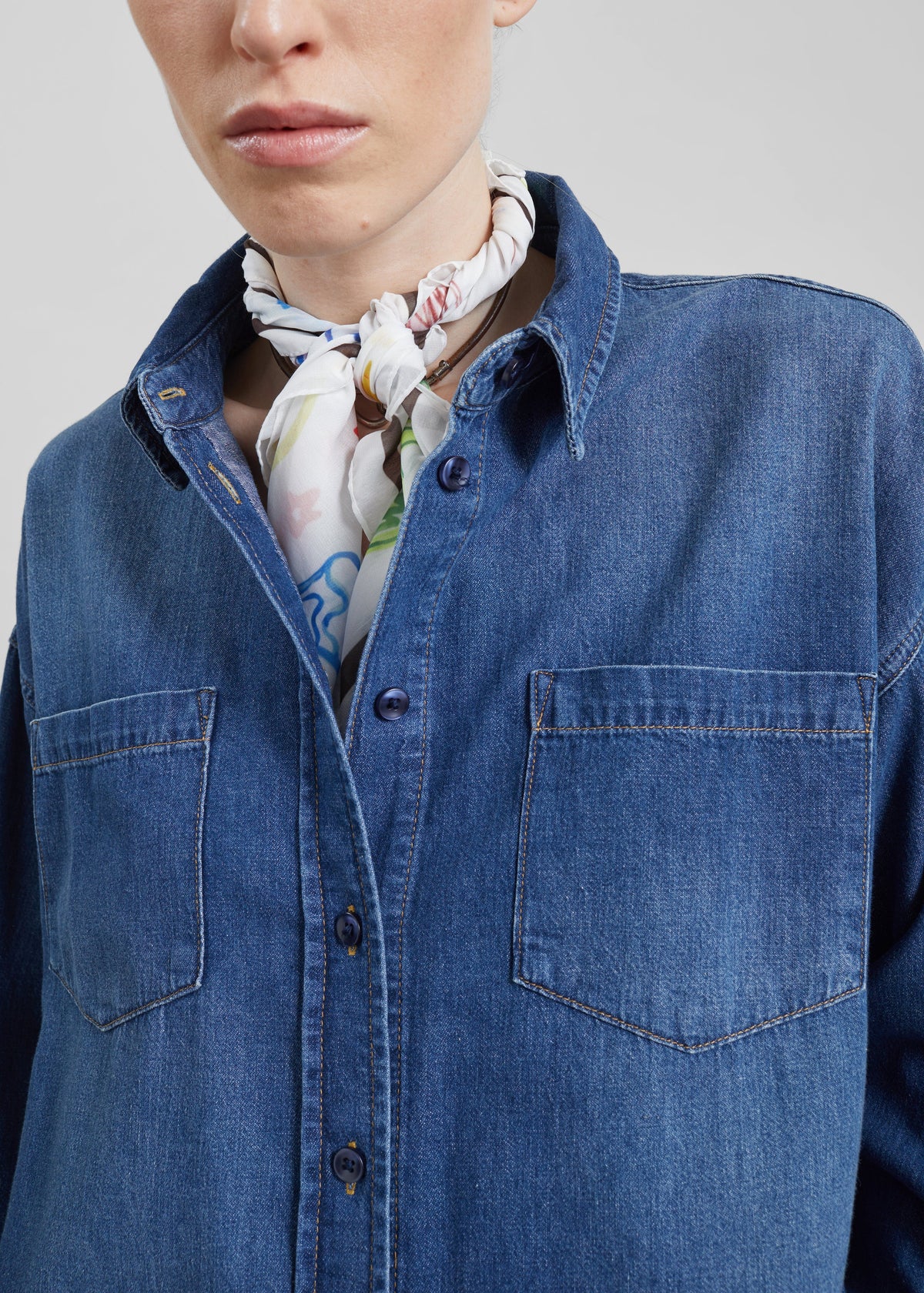 Deira Denim Shirt - Blue Wash – view 3 of 10