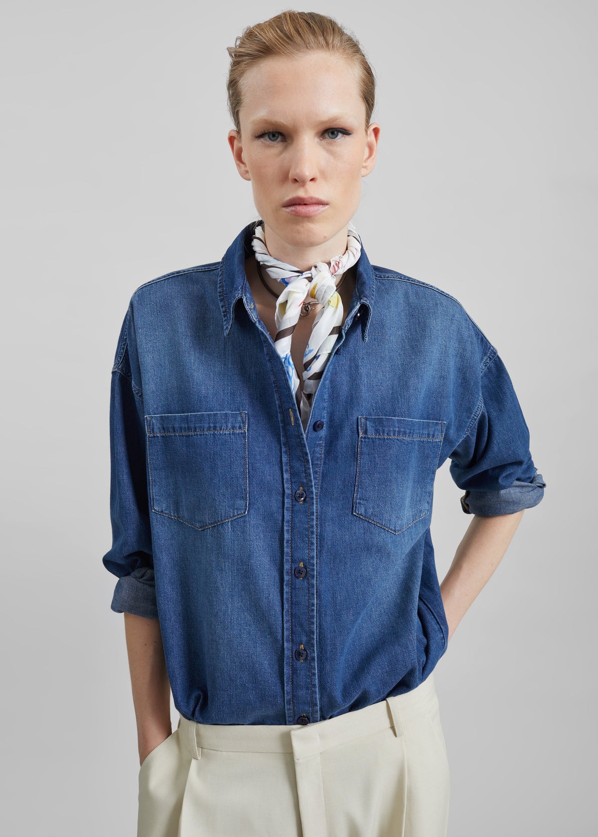 Deira Denim Shirt - Blue Wash – view 5 of 10