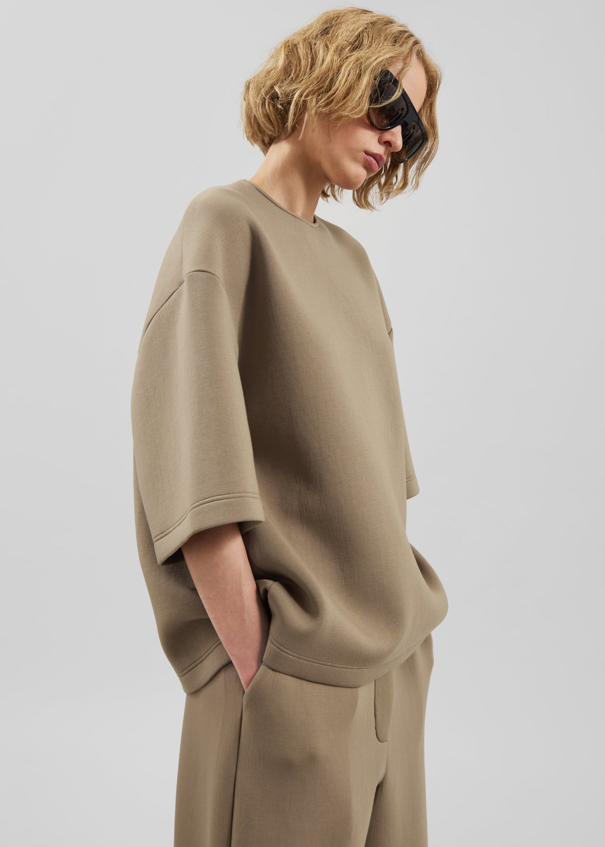 Delancey Neoprene Tee - Camel β view 5 of 8