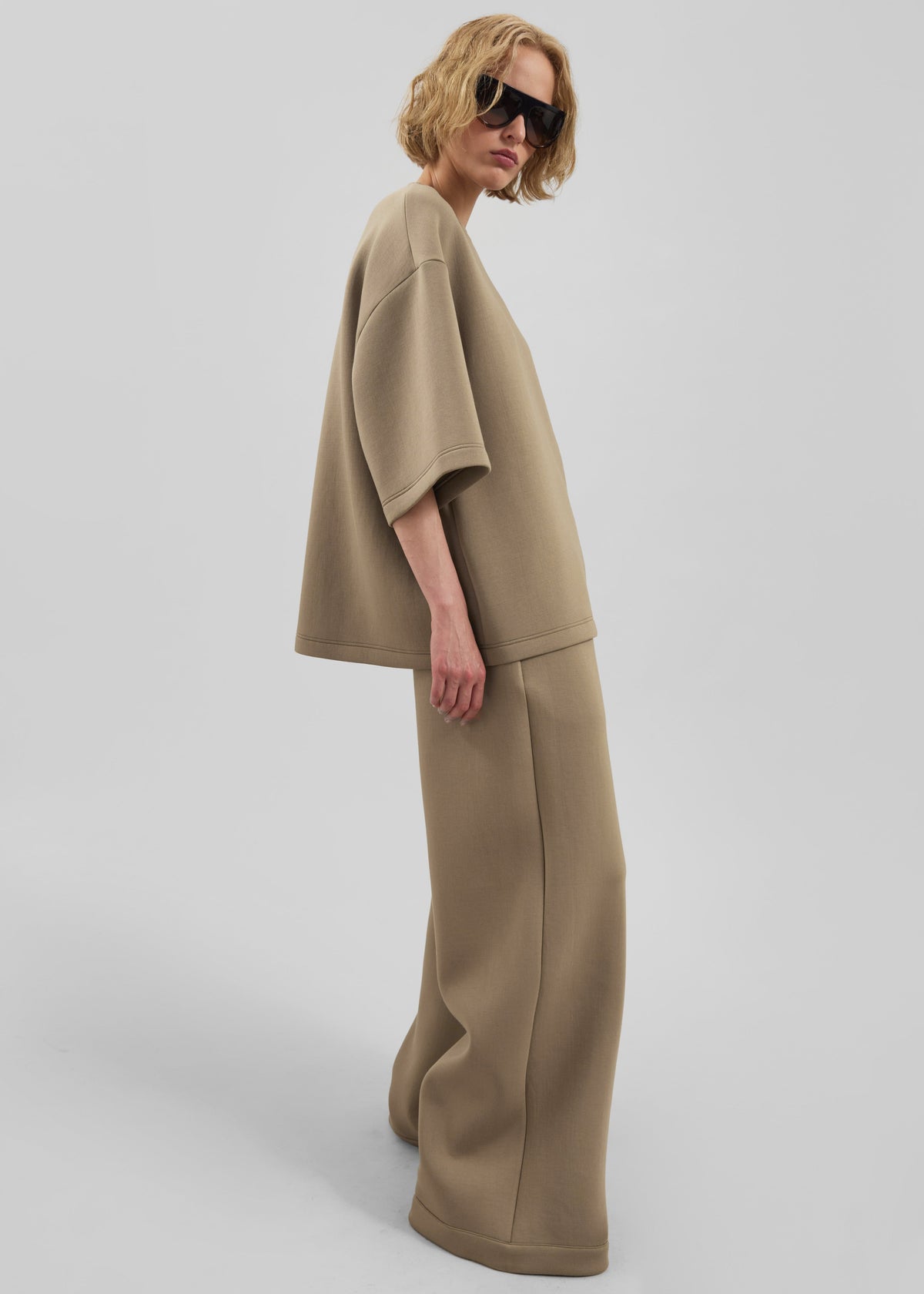 Delancey Neoprene Tee - Camel β view 2 of 8