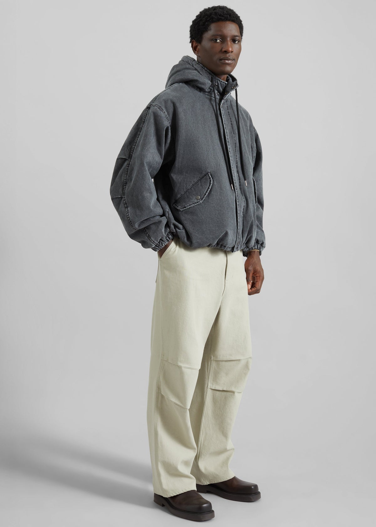 Delvin Padded Jacket - Charcoal β view 6 of 9
