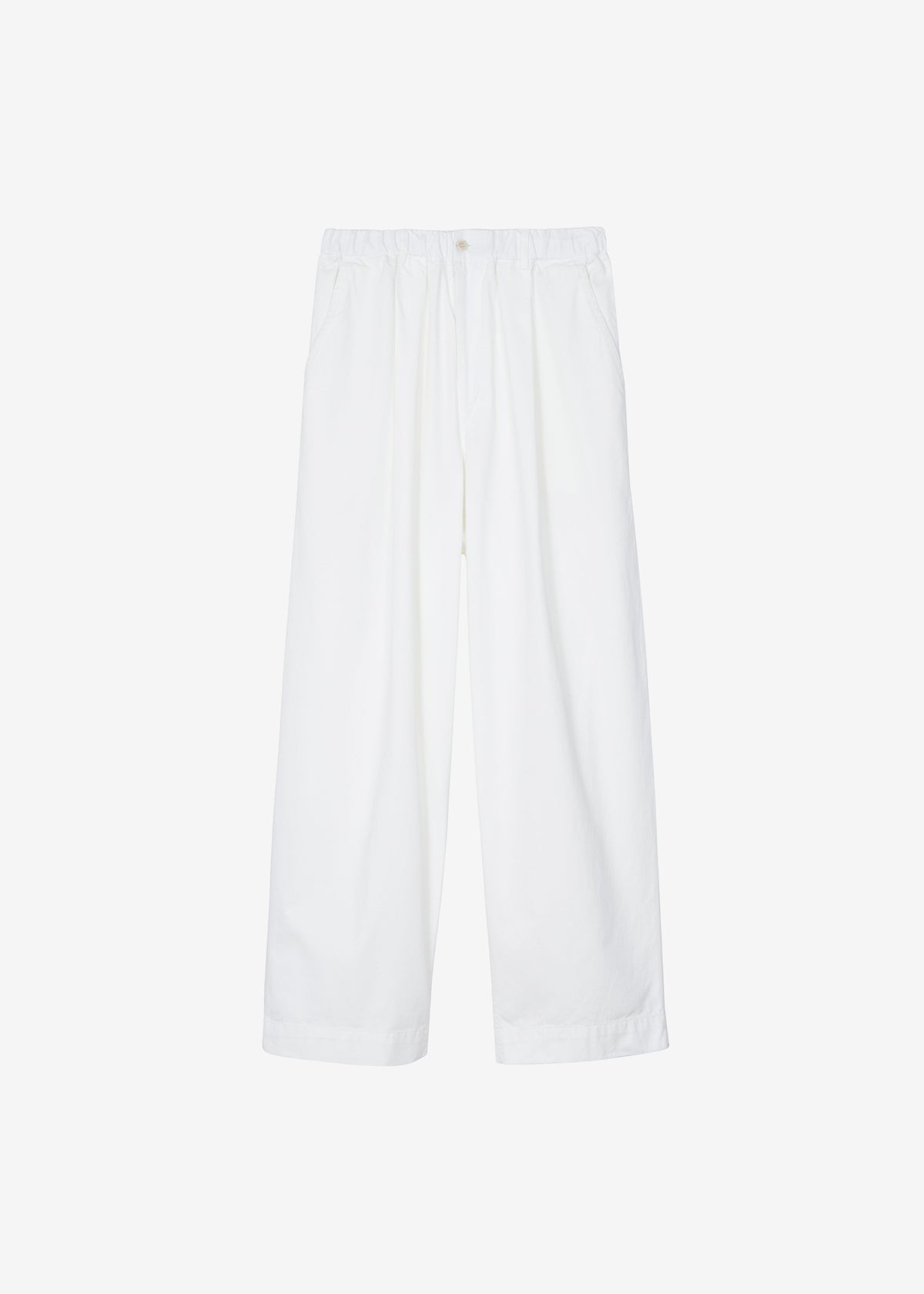 Denaye Cotton Barrel Leg Pants - White β view 8 of 8