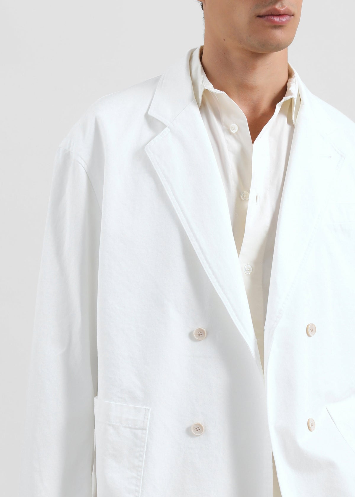 Denaye Cotton Blazer - White β view 3 of 9