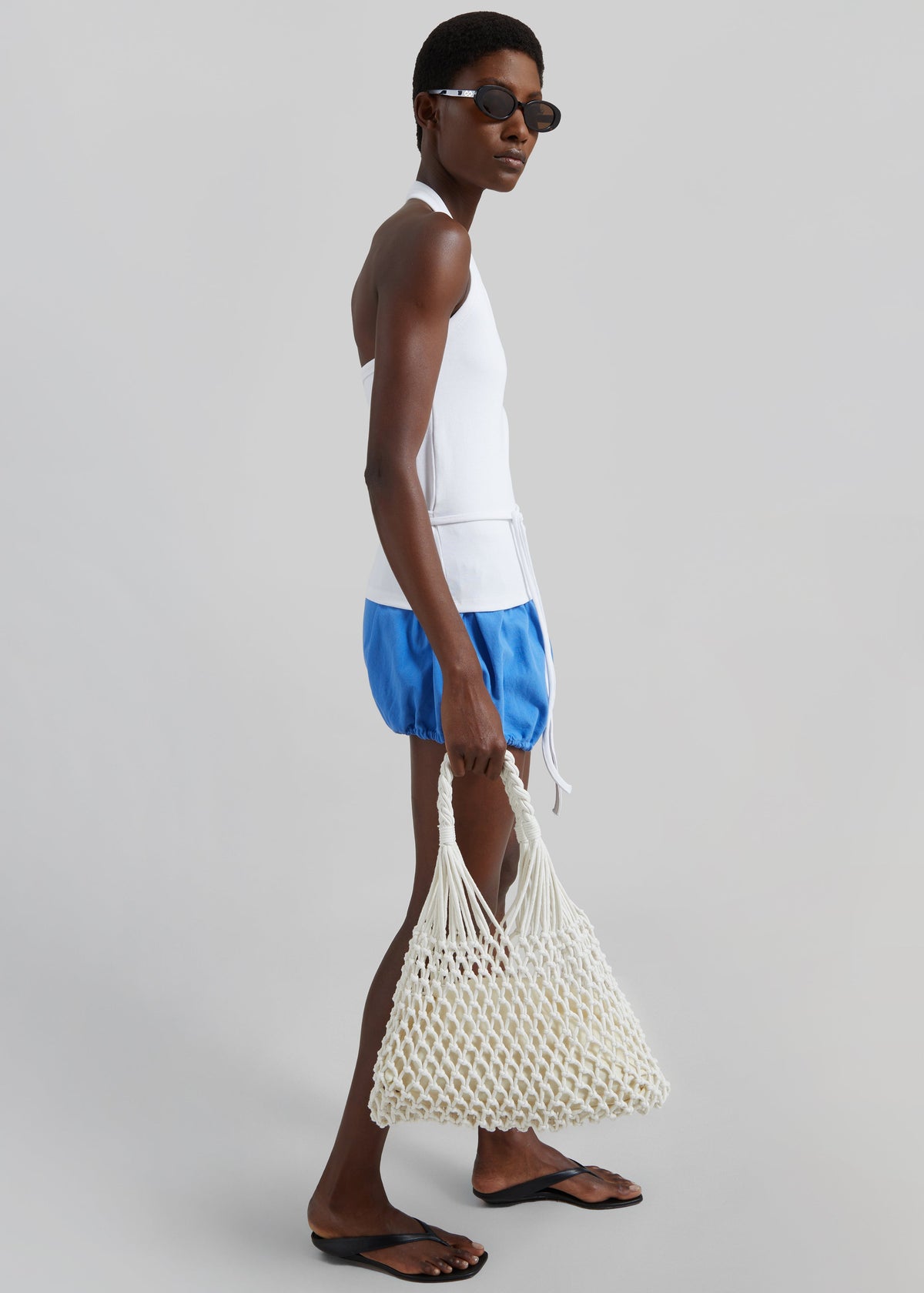 Denia Halter Tie Top - White β view 3 of 7