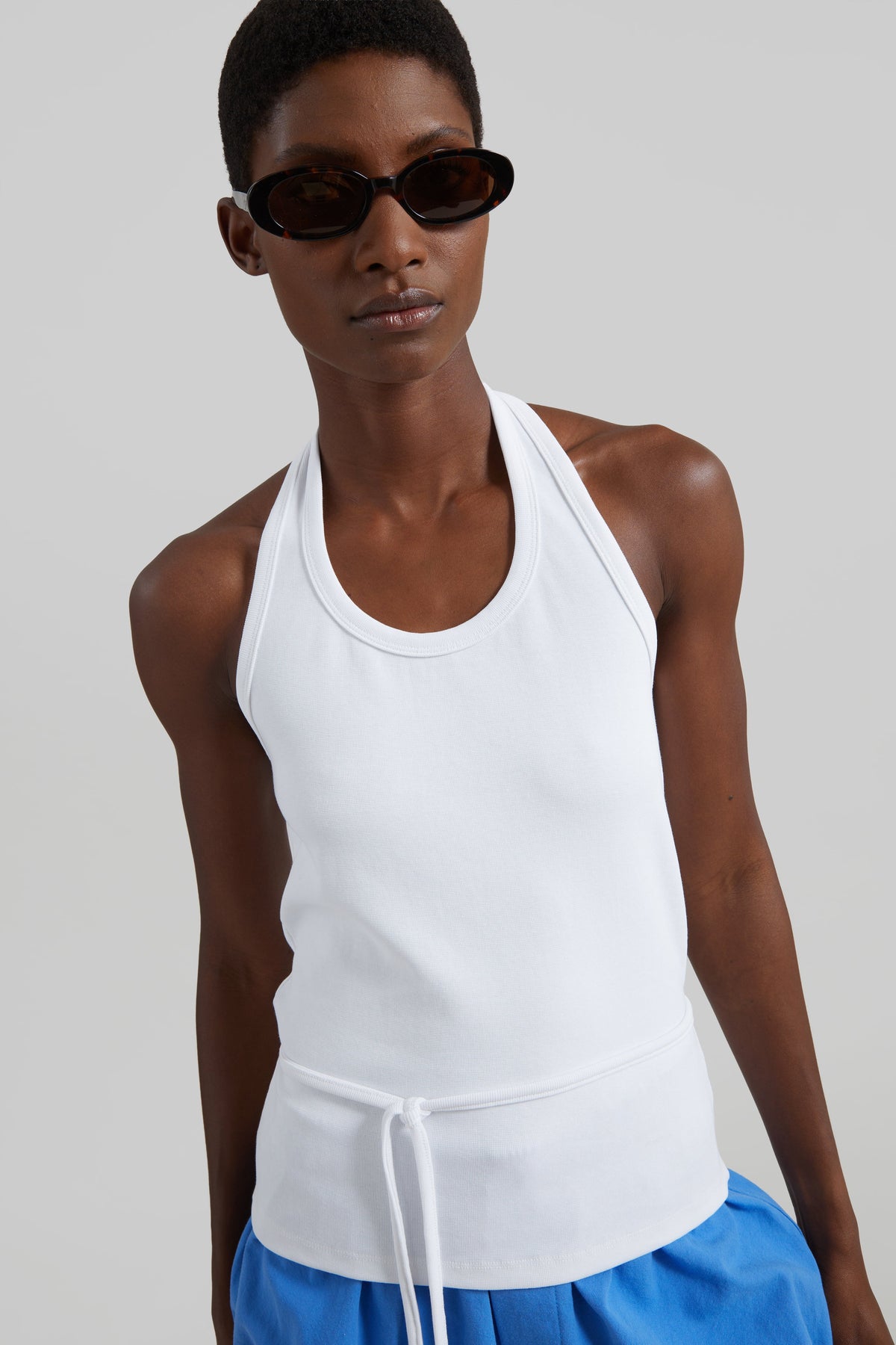 Denia Halter Tie Top - White β view 4 of 7