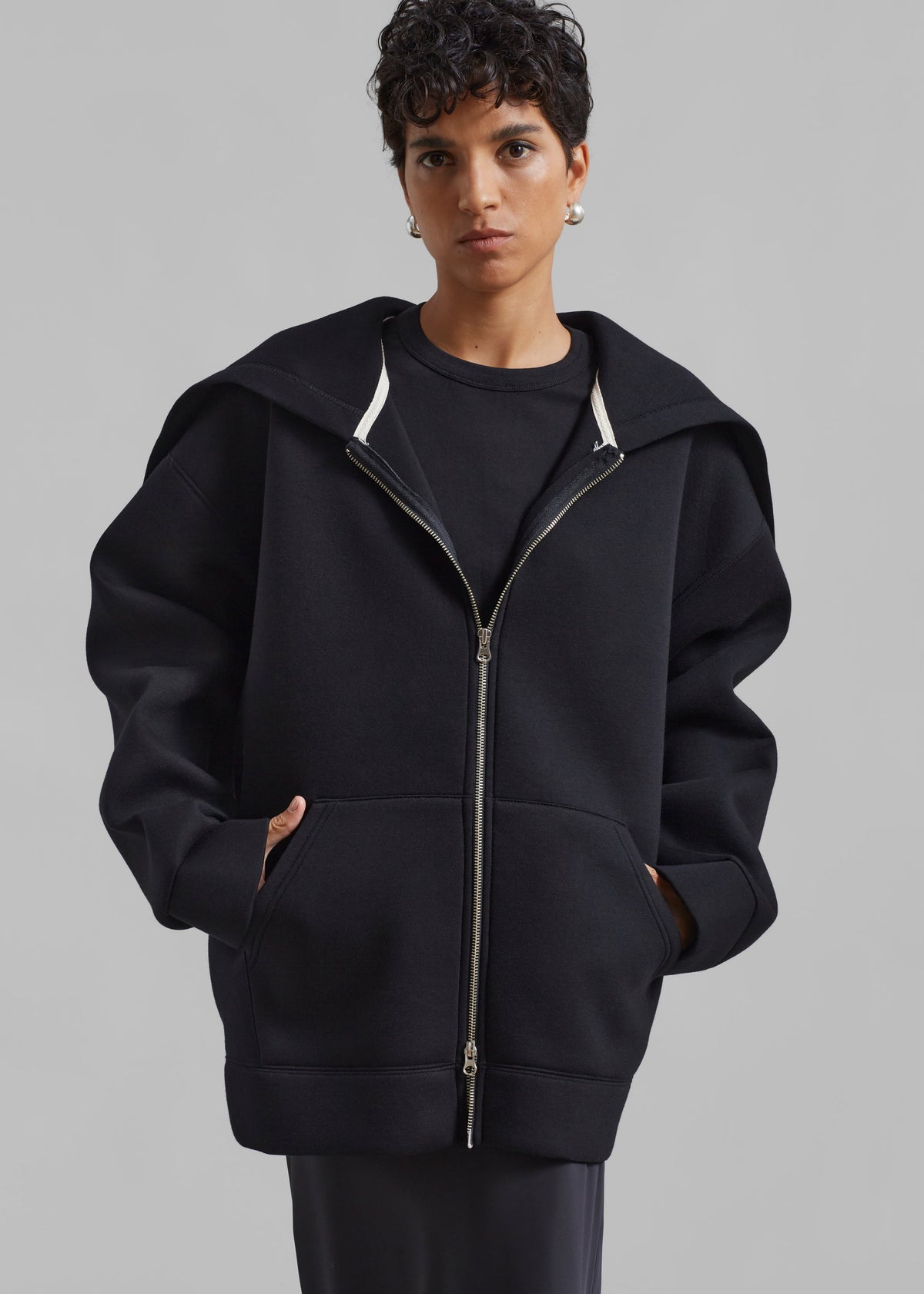 Denton Oversized Hoodie - Black β view 2 of 7