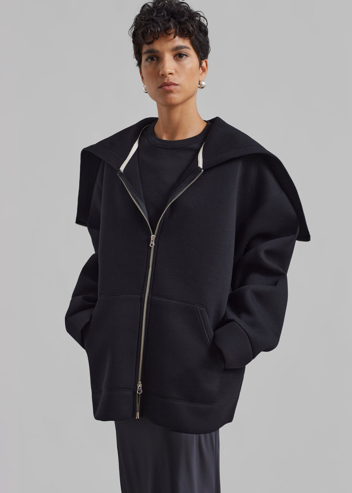 Denton Oversized Hoodie - Black β view 6 of 7