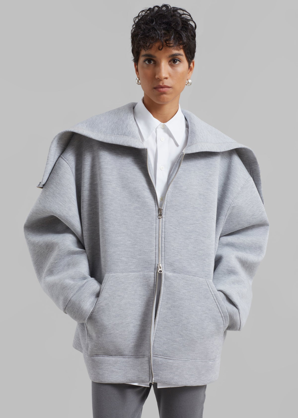 Denton Oversized Hoodie - Grey β view 2 of 9