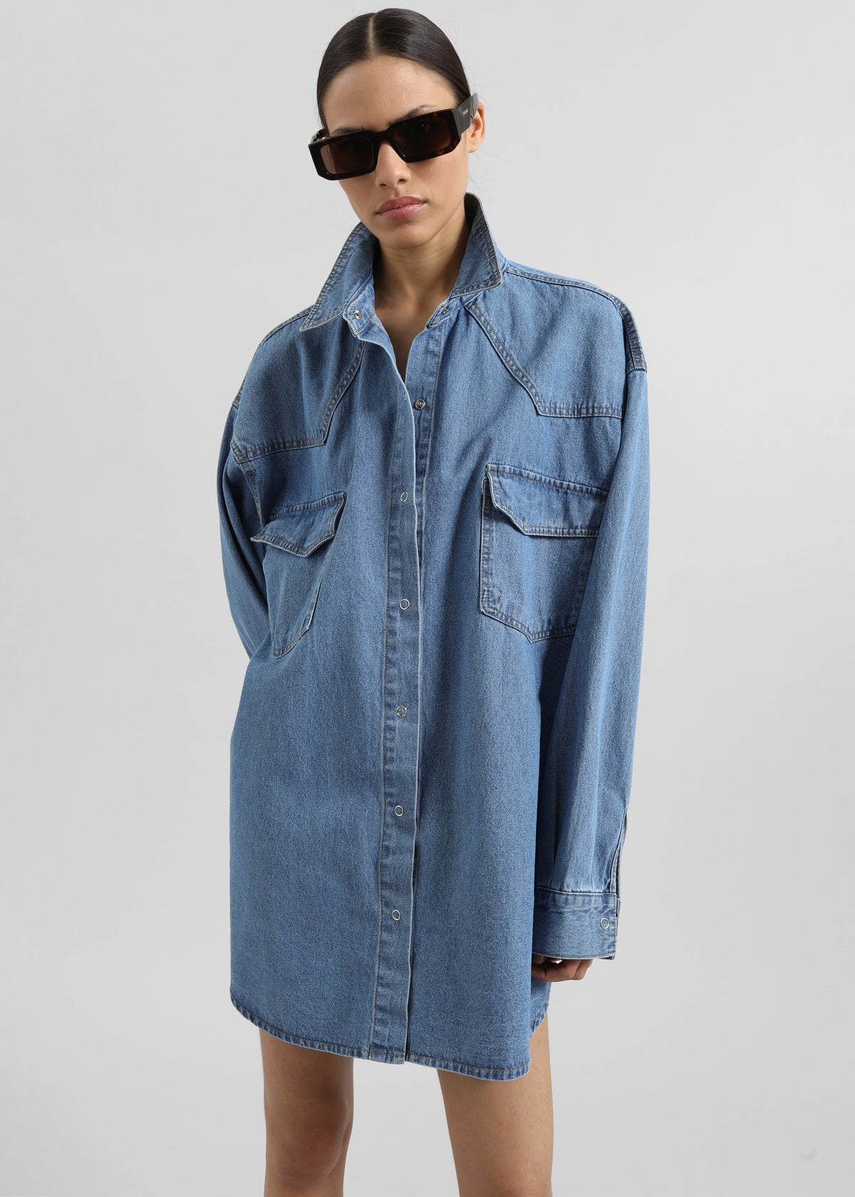 Desona Denim Shirt - Medium Wash β view 4 of 8