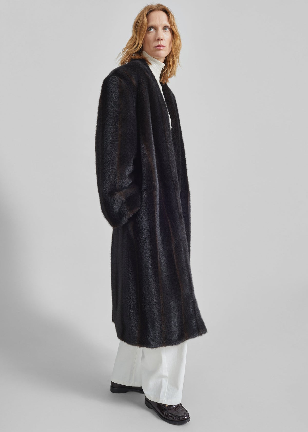 Destiny Padded Faux Fur Coat - Brown β view 6 of 10