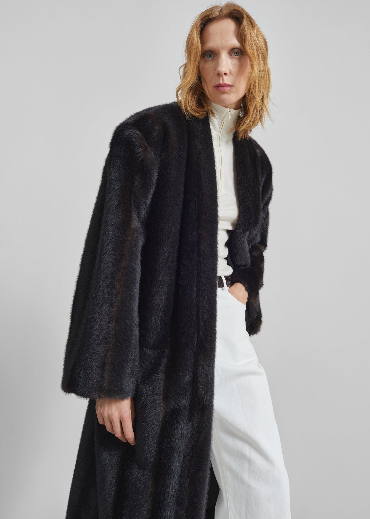Destiny Padded Faux Fur Coat - Brown β view 4 of 10