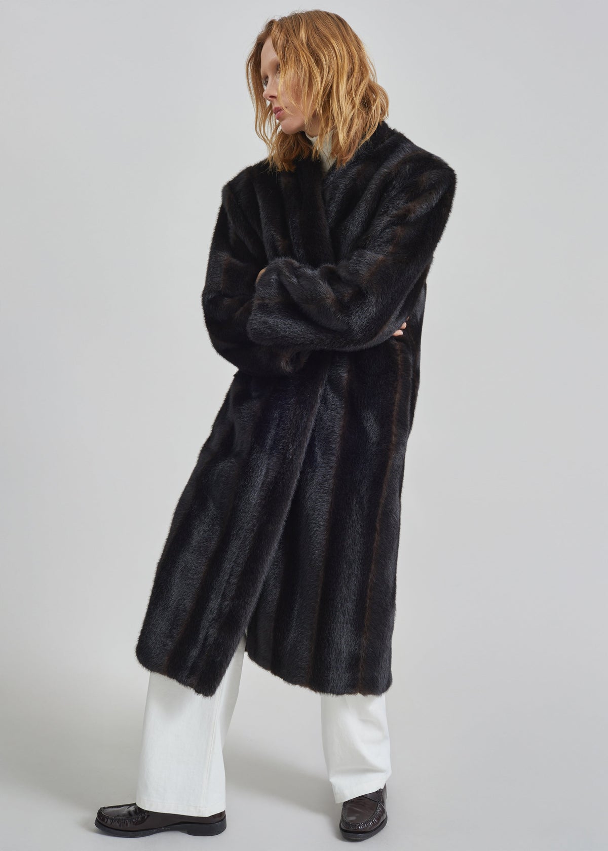Destiny Padded Faux Fur Coat - Brown β view 7 of 10