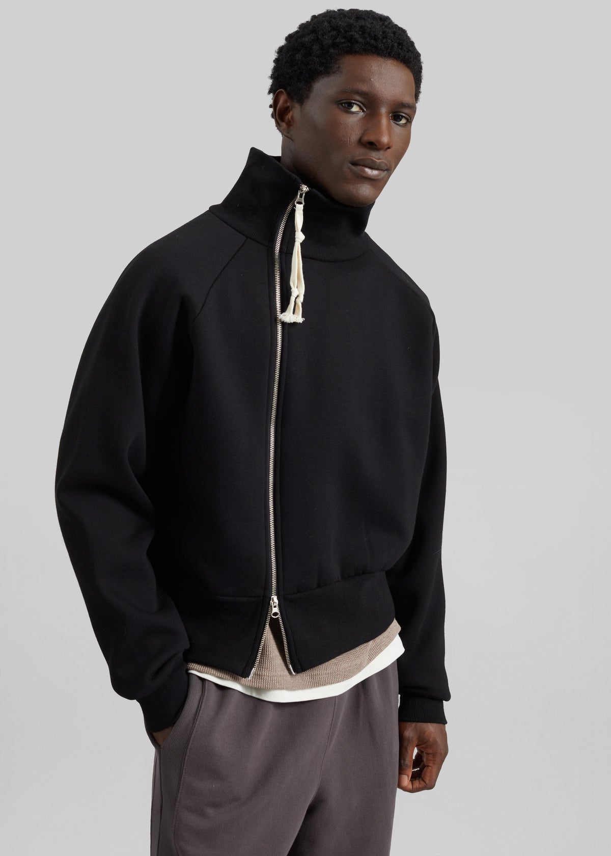 Dexter Off-Center Zip Jacket - Black β view 6 of 9