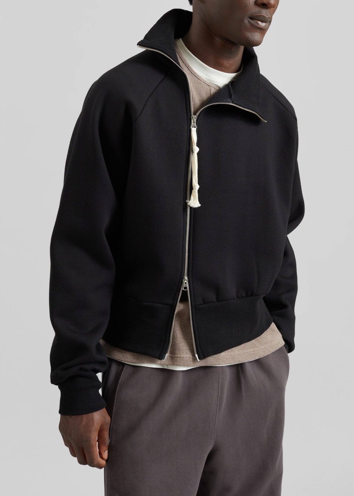 Dexter Off-Center Zip Jacket - Black β view 5 of 9