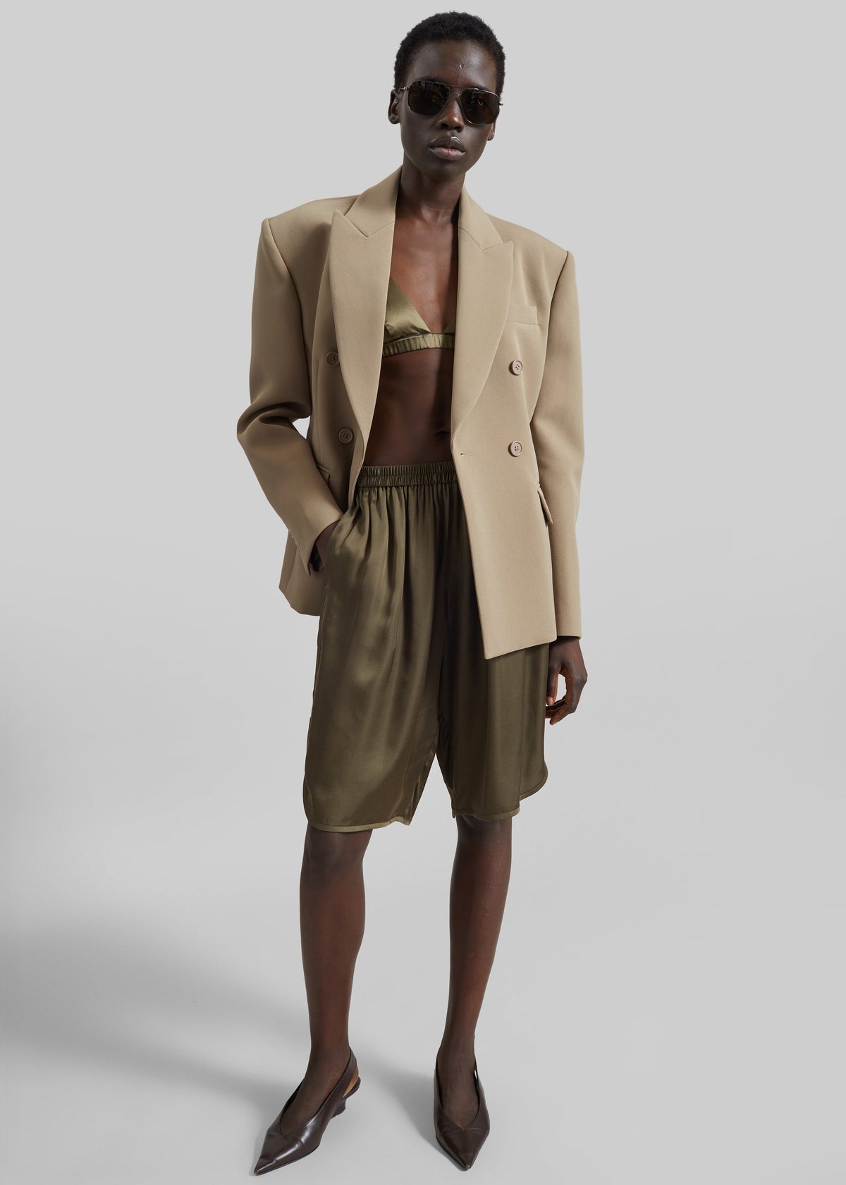Doyer Cinched Blazer - Beige β view 5 of 10