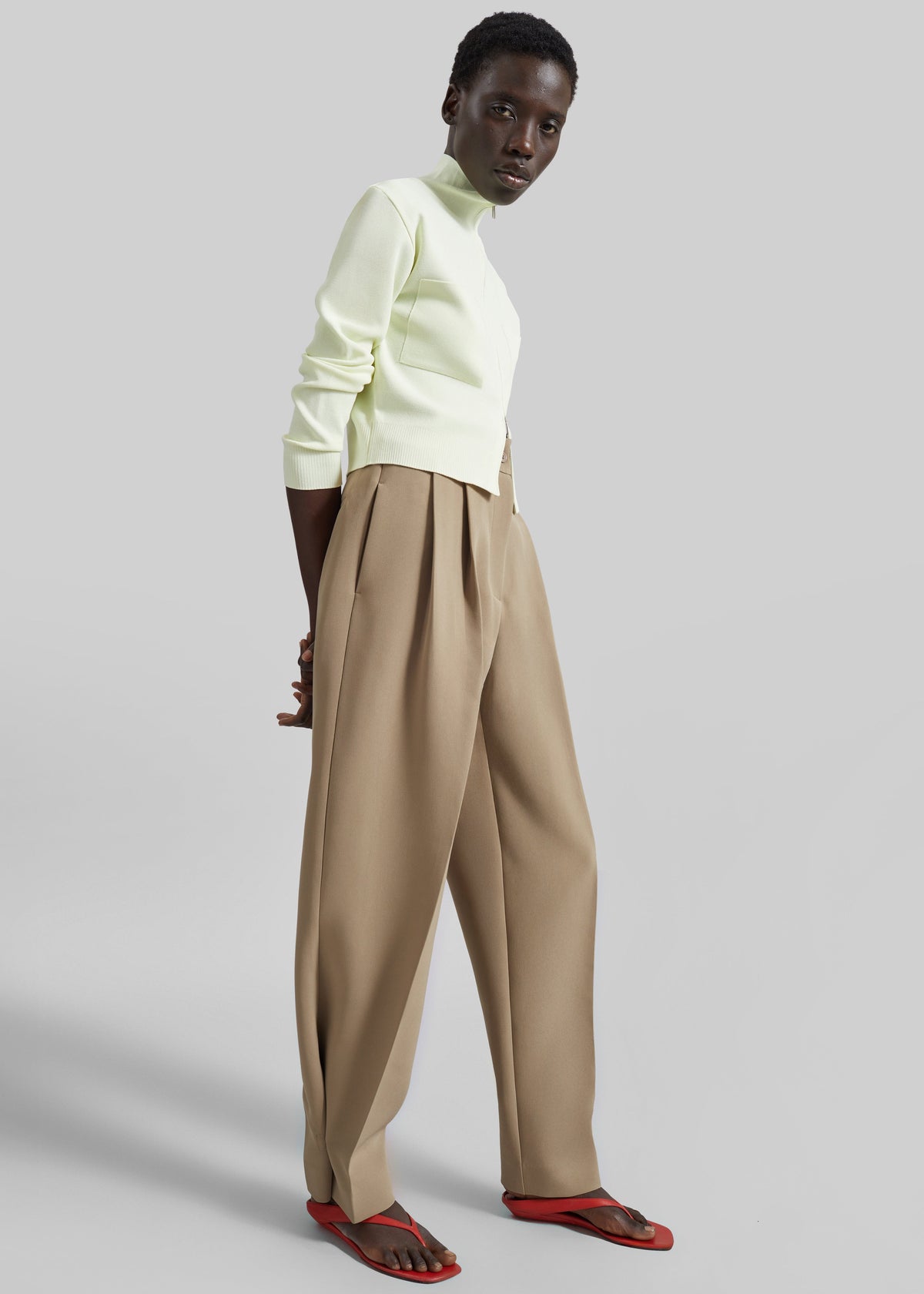 Doyer Pleated Trousers - Beige β view 6 of 12