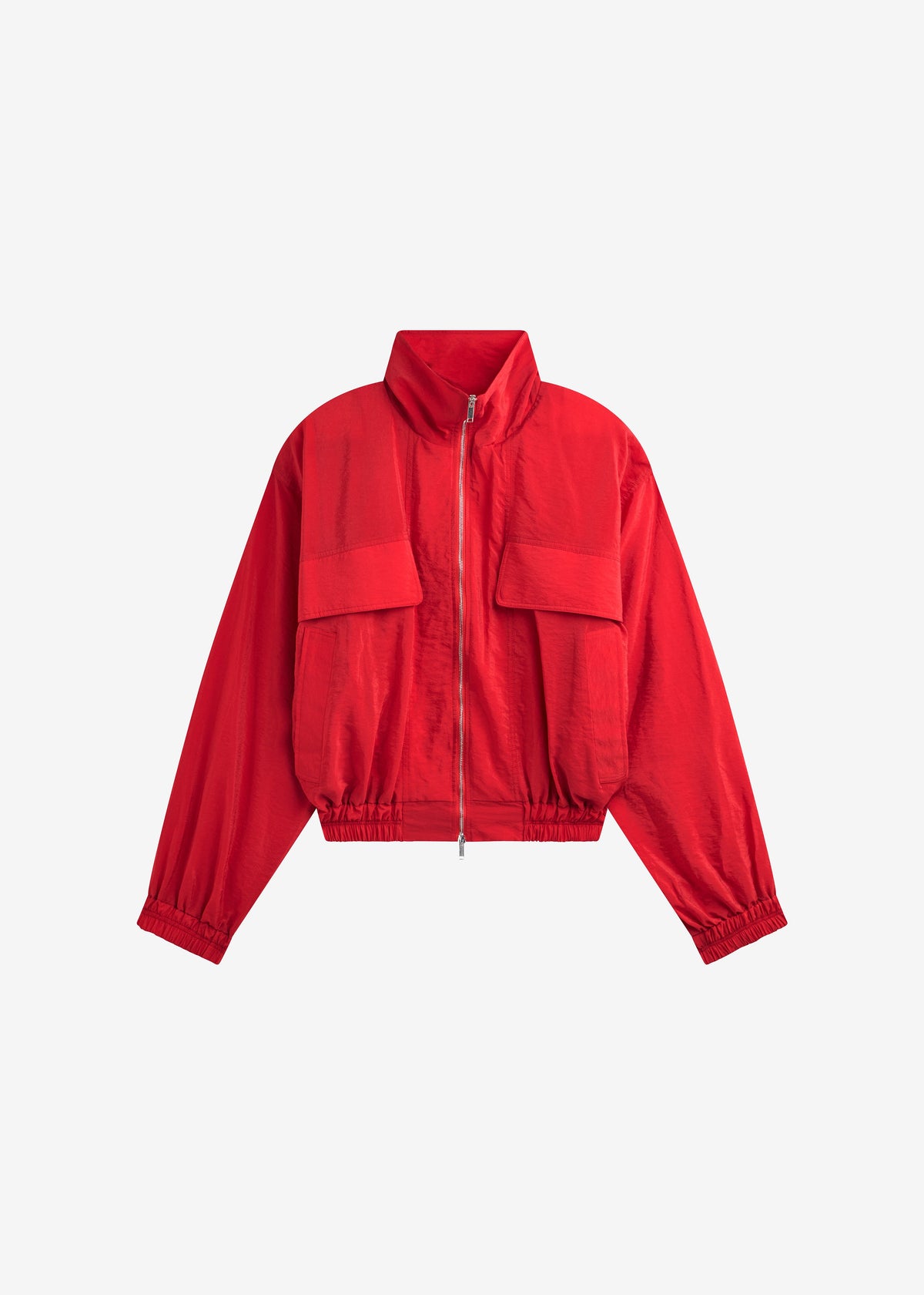 Drea Sheer Bomber Jacket - Red β view 9 of 9