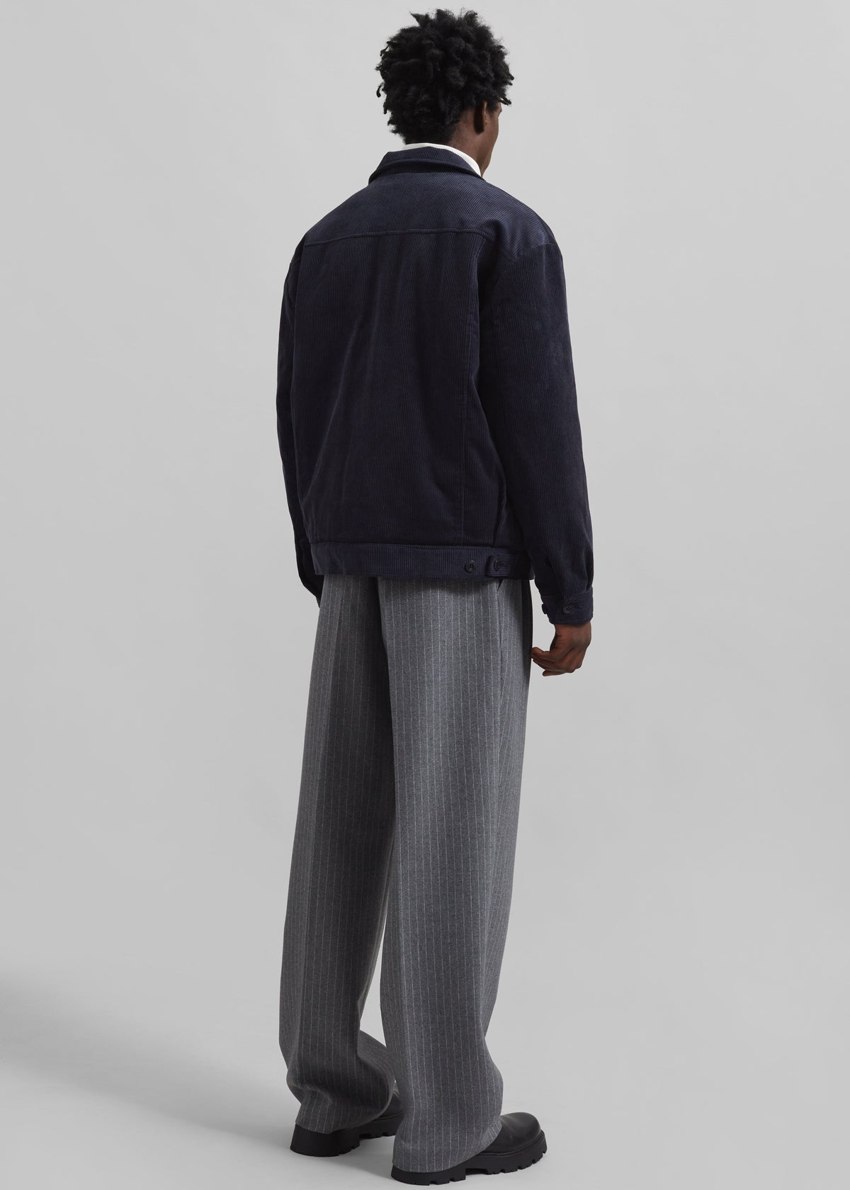 Dresden Quilted Corduroy Jacket - Navy β view 7 of 8