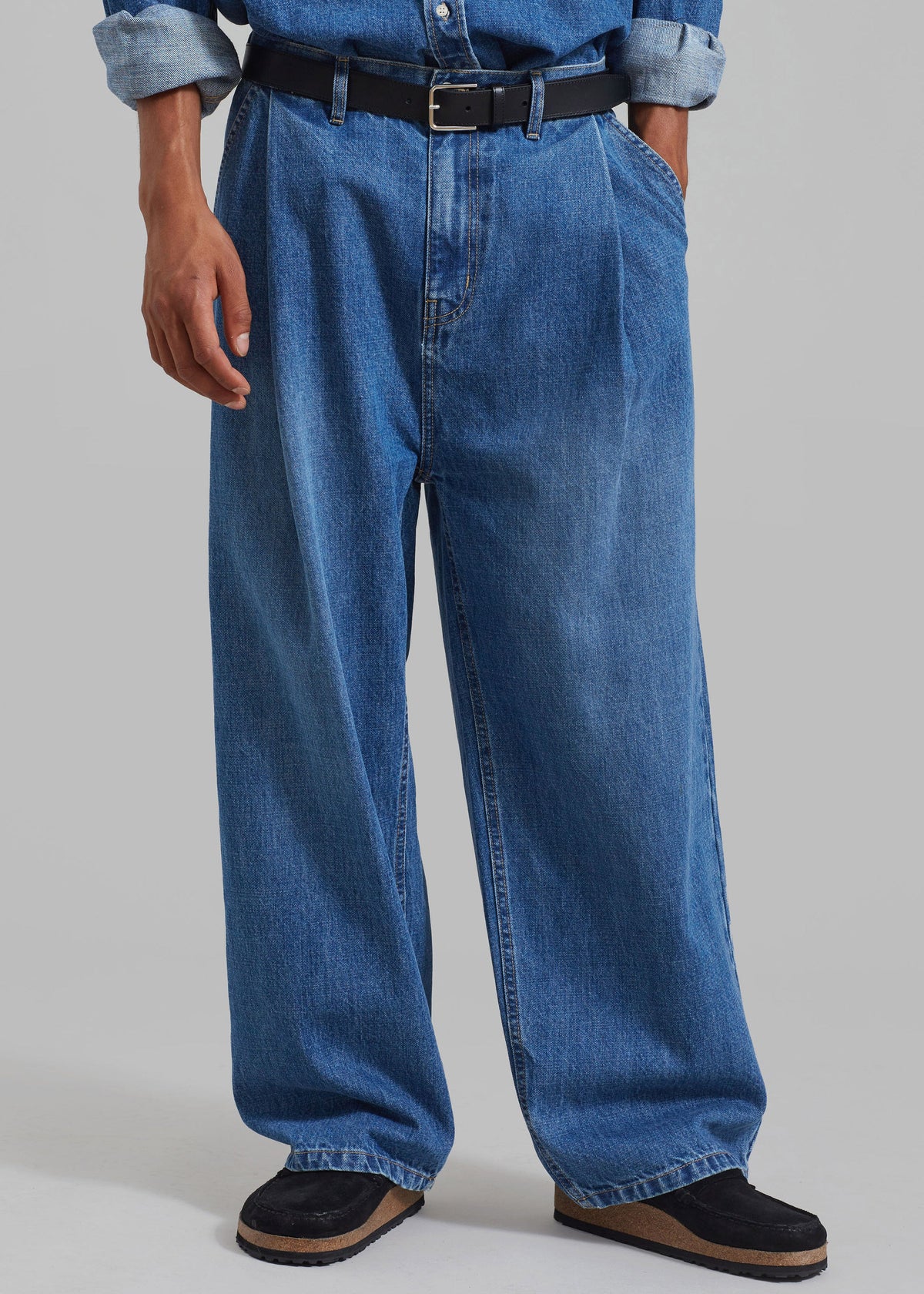 Drew Denim Pants - Medium Wash β view 1 of 8