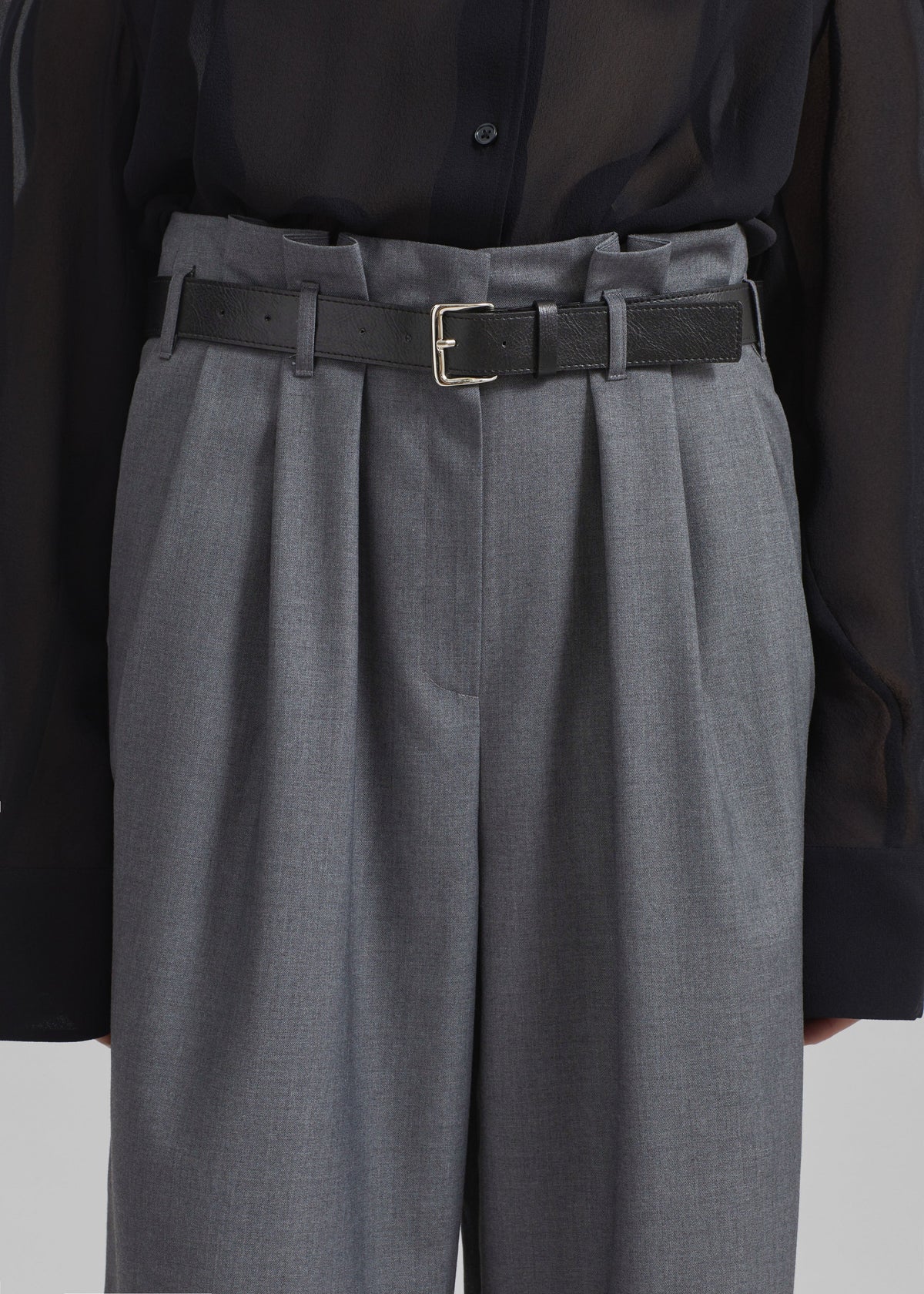 Dulverton Pleated Trousers - Grey β view 3 of 8
