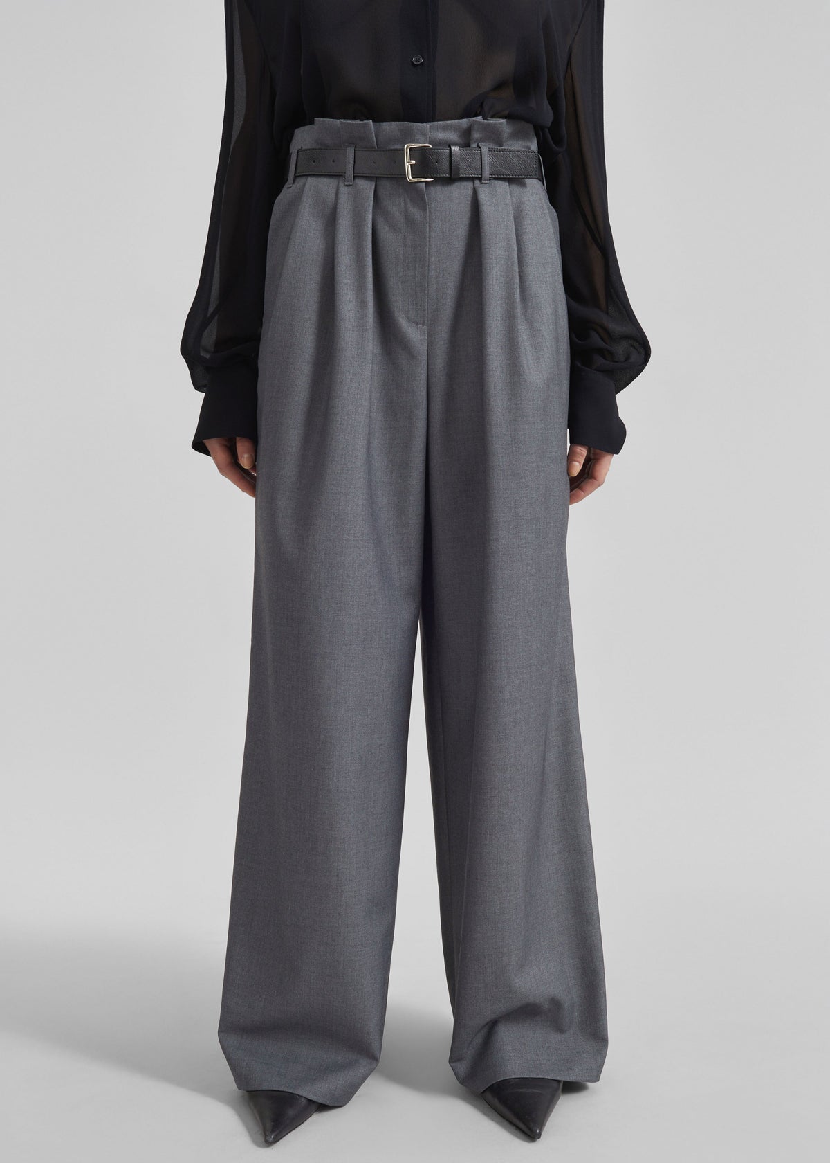 Dulverton Pleated Trousers - Grey β view 2 of 8