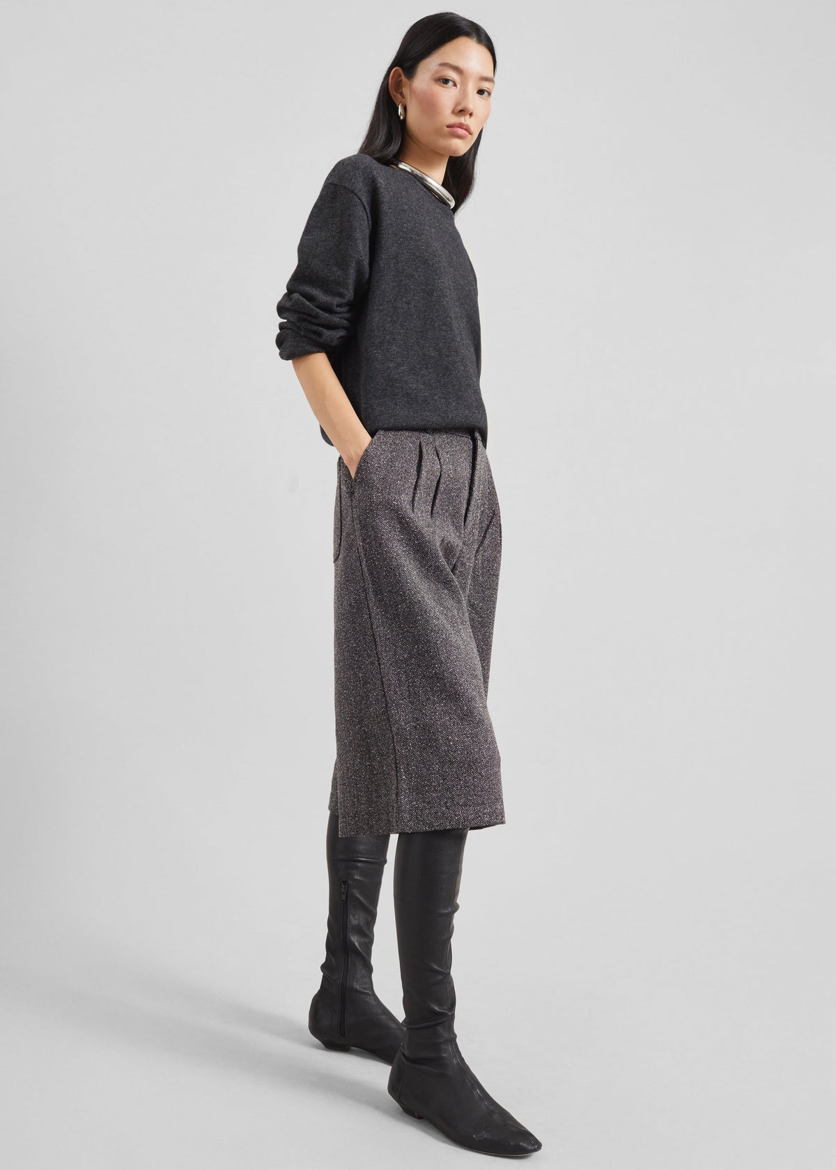 Dunley Bermuda Shorts - Charcoal Melange β view 7 of 9