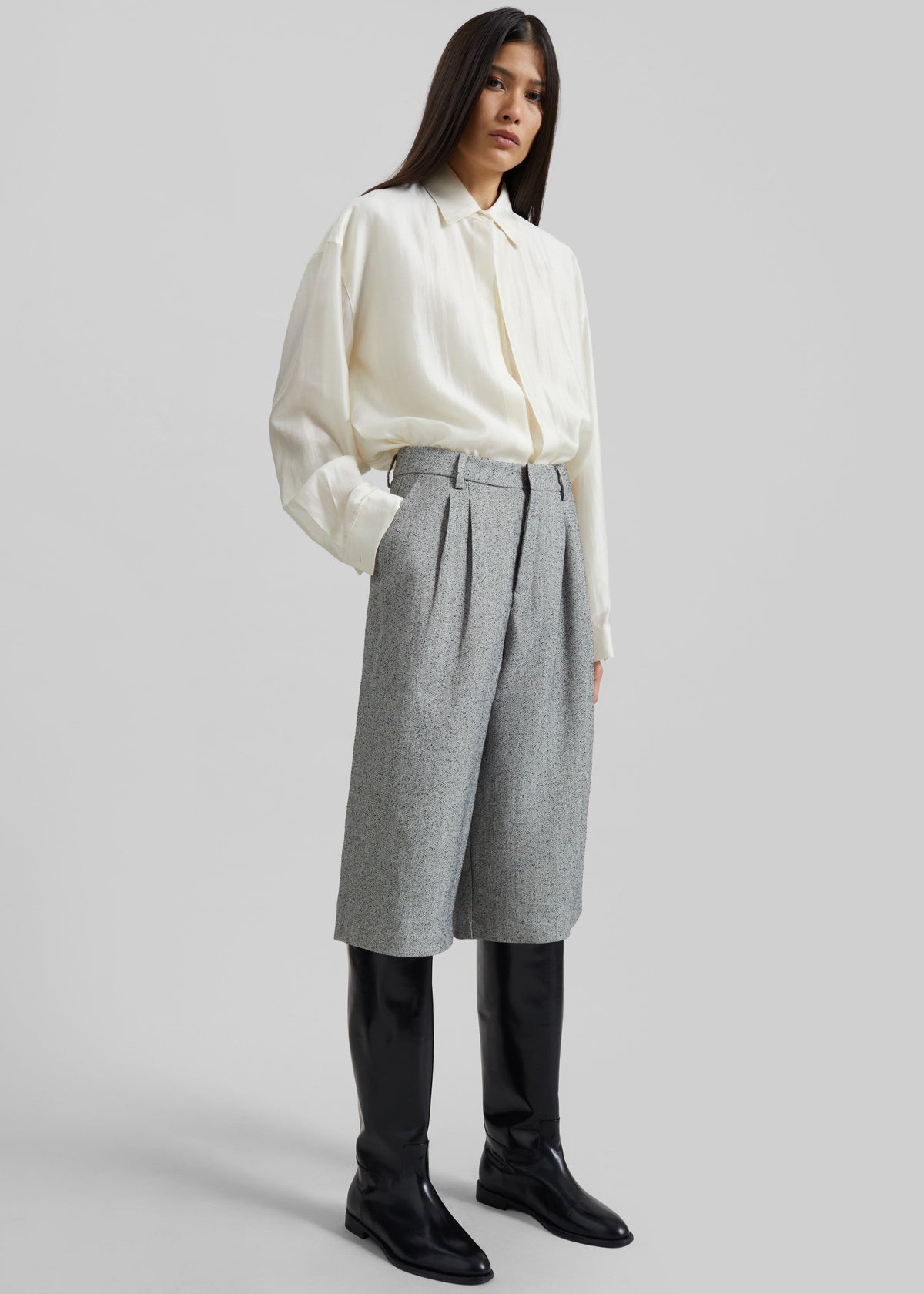 Dunley Bermuda Shorts - Grey Melange β view 6 of 9
