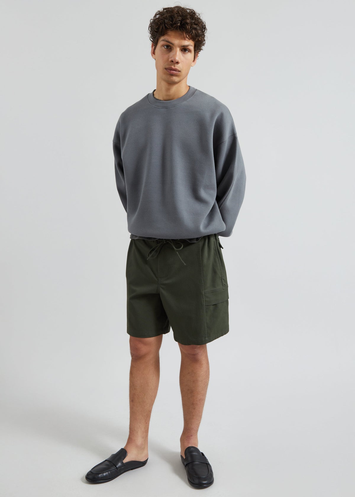 Dunloy Oversized Sweatshirt - Grey β view 4 of 6