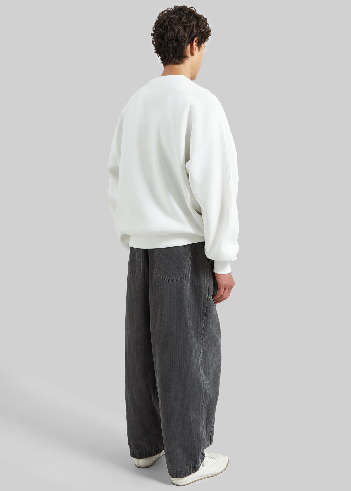 Dunloy Oversized Sweatshirt - White β view 6 of 7