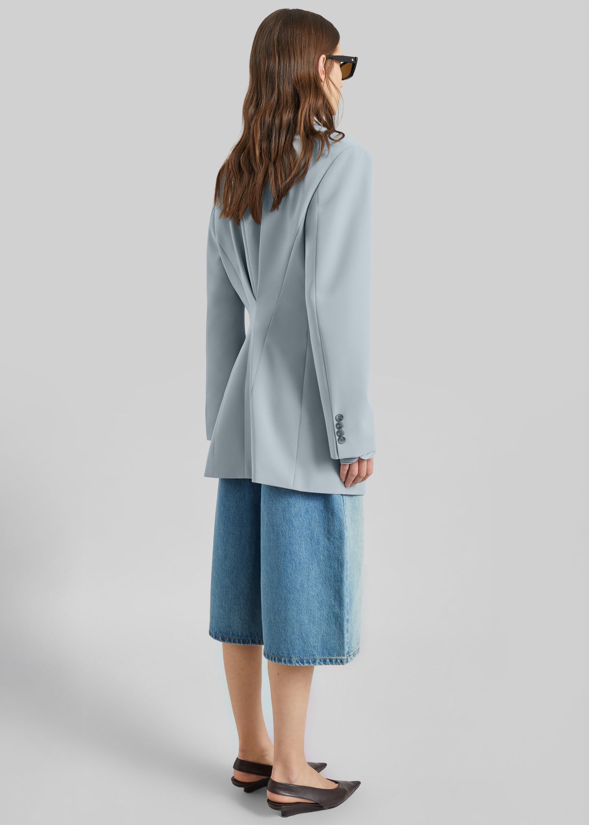 Duved Cinched Blazer - Slate Grey β view 8 of 9