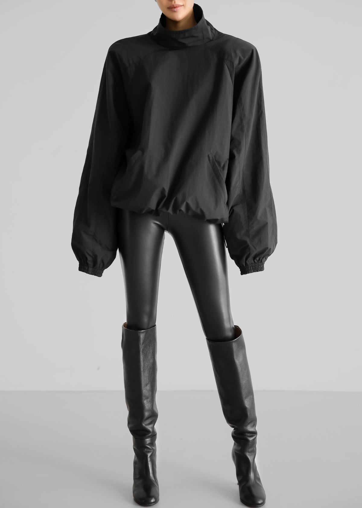 Doyle Mockneck Anorak - Black β view 3 of 13