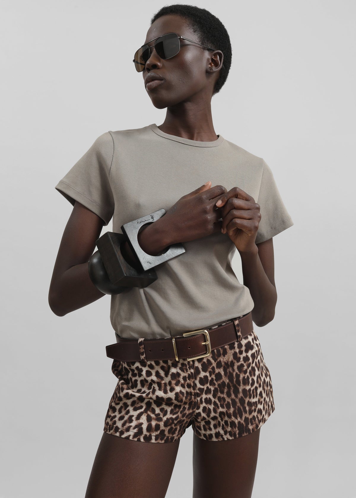 Eben Baby Tee - Taupe β view 3 of 7