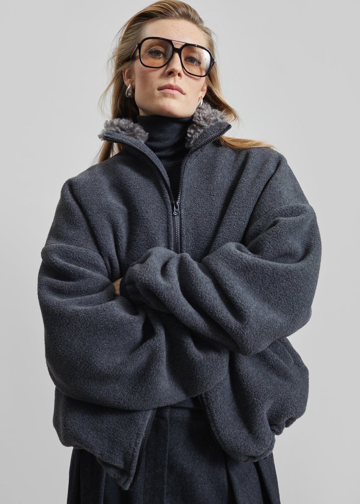 Edane Fleece Jacket - Dark Grey β view 1 of 6