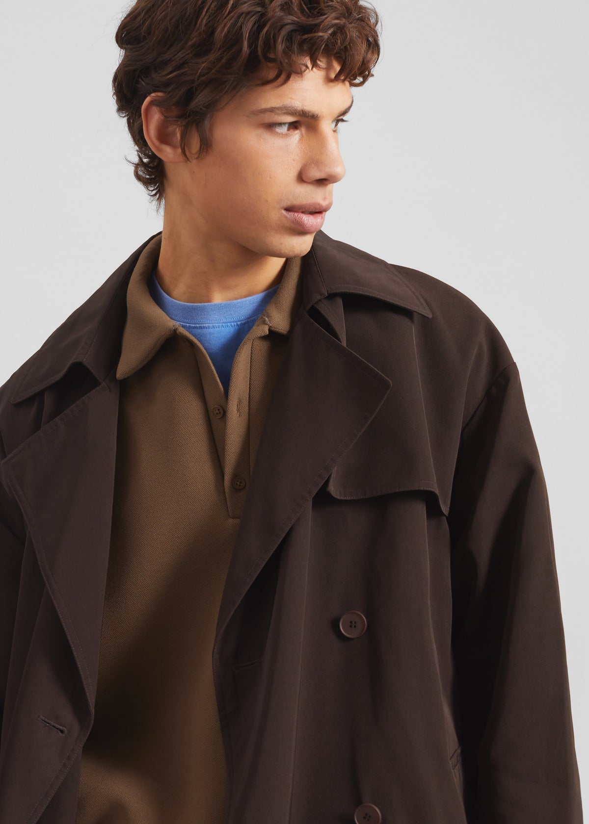 Edris Trench Coat - Brown β view 4 of 7