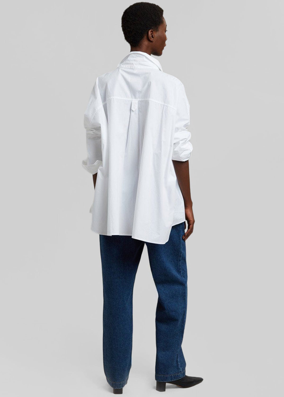 Elara Oversized Shirt - Optic White β view 7 of 8