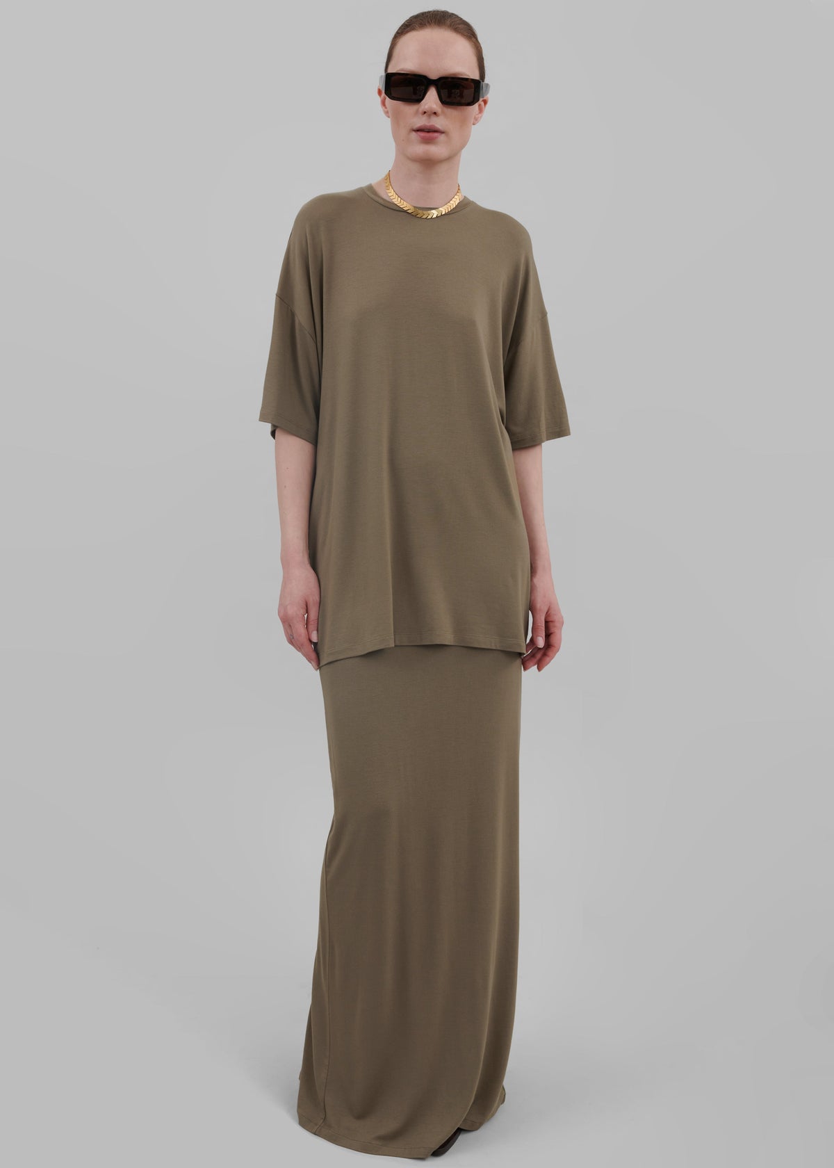 Ella Boxy Tee - Khaki Brown β view 9 of 11