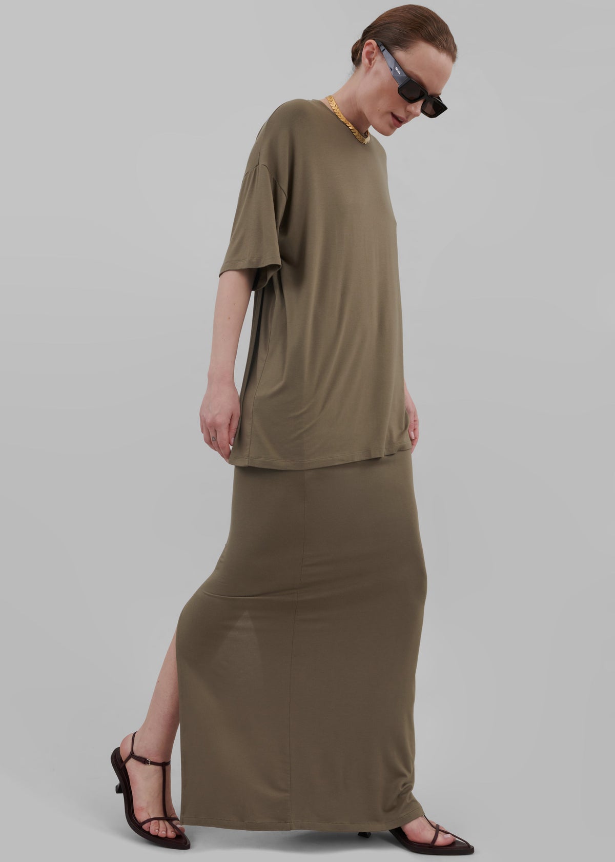 Ella Boxy Tee - Khaki Brown β view 7 of 11