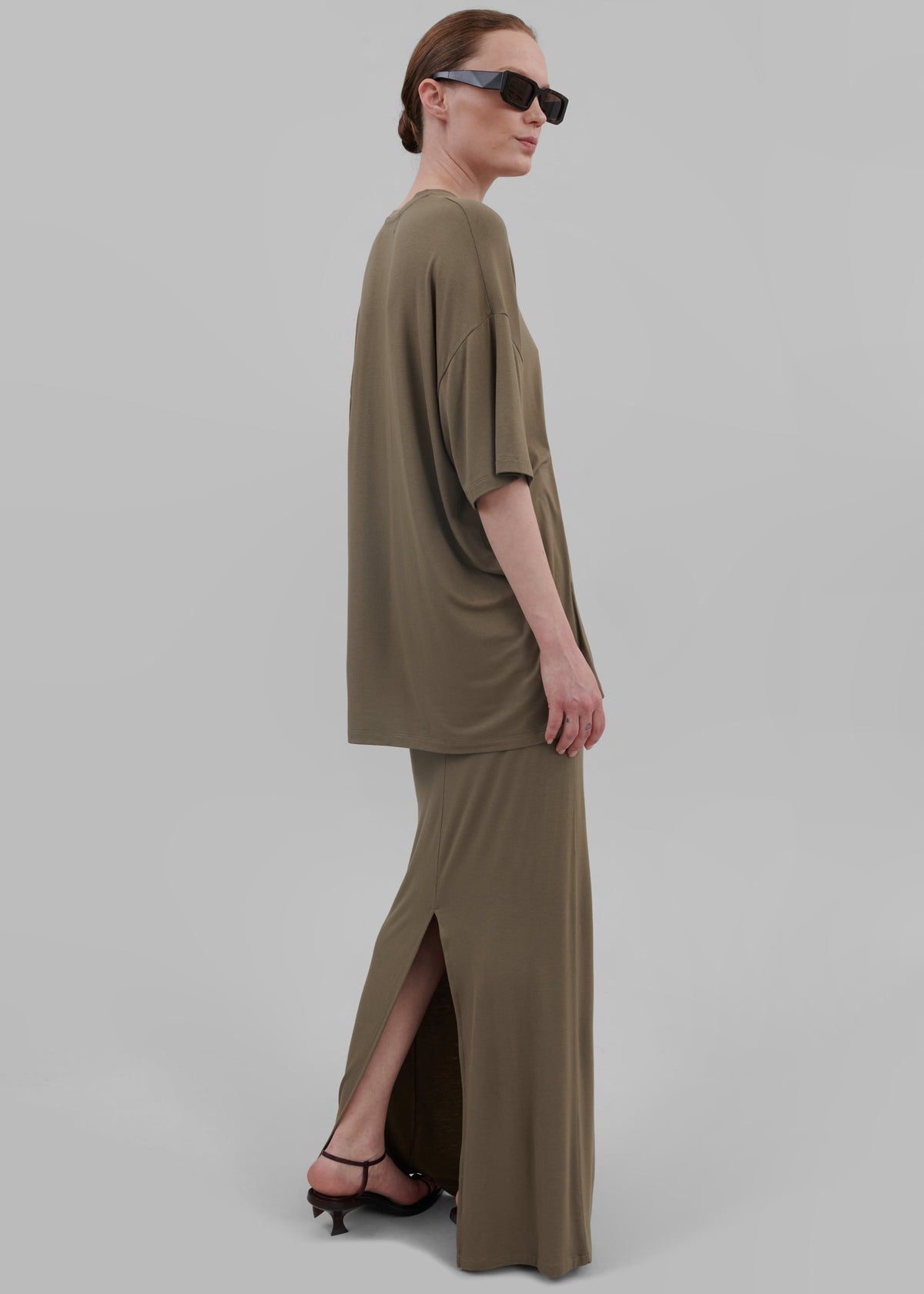 Ella Maxi Skirt - Khaki Brown β view 9 of 10