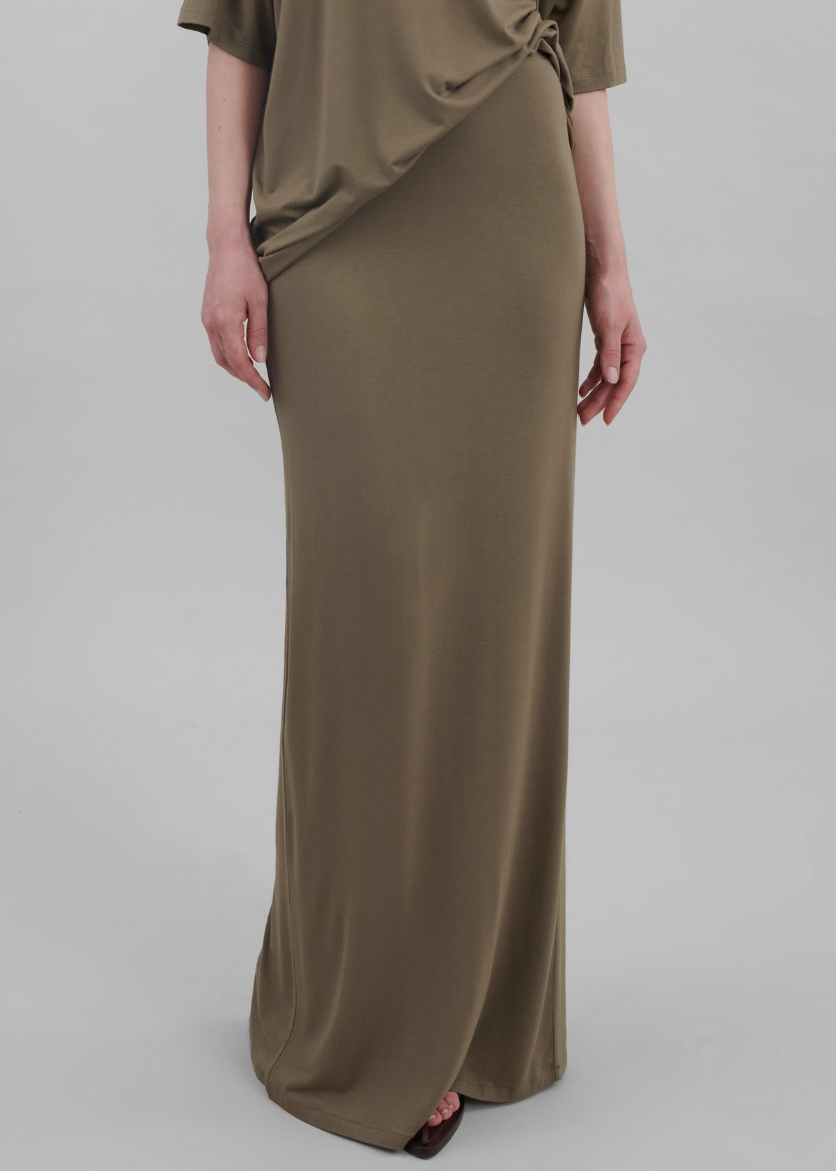 Ella Maxi Skirt - Khaki Brown β view 1 of 10