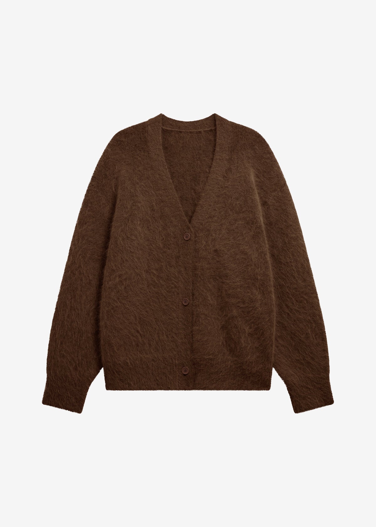 Elland Oversized Alpaca Cardigan - Olive Brown β view 6 of 6