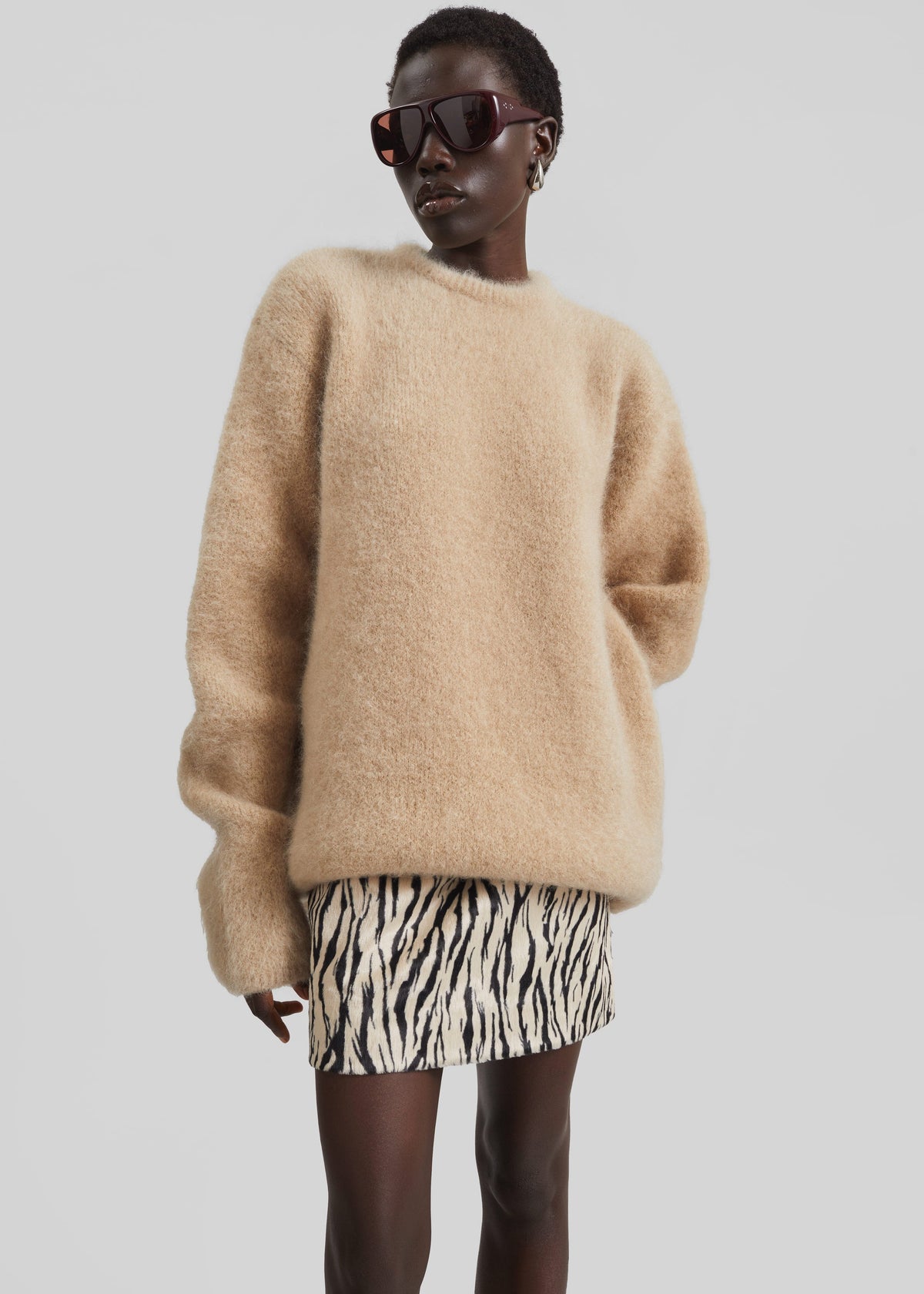 Ellery Mohair Crewneck Sweater - Beige β view 1 of 9