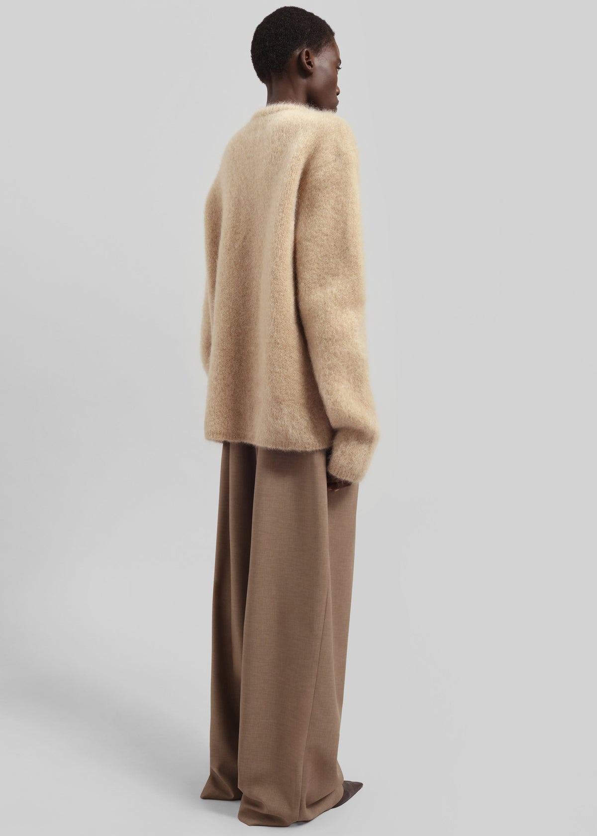 Ellery Mohair Crewneck Sweater - Beige β view 8 of 9