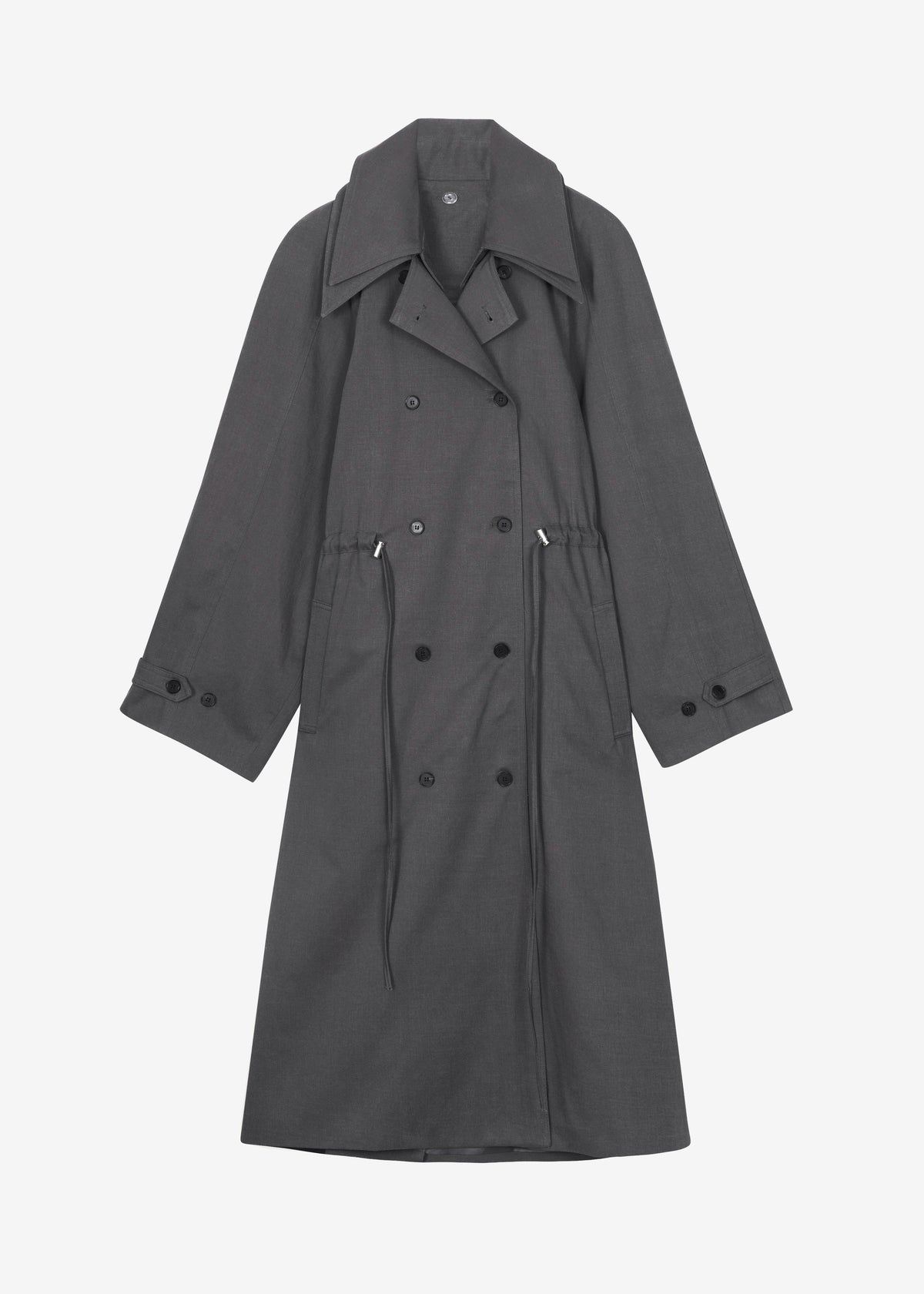 Elrod Drawstring Trench - Grey β view 9 of 9
