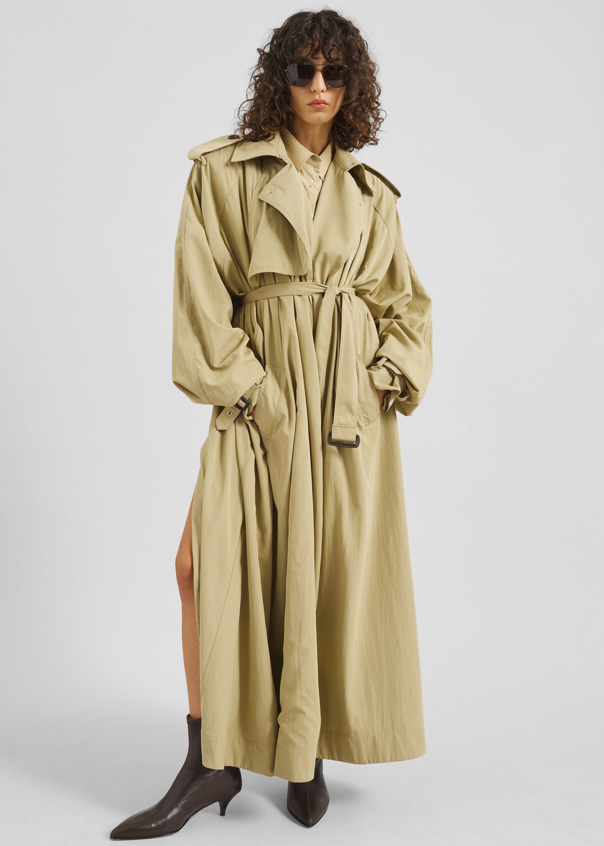 Elsdon Fluid Long Trench - Camel β view 8 of 10
